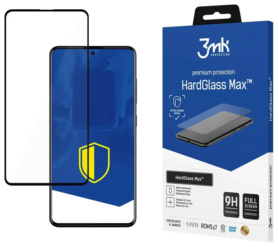 3mk HardGlass Max tempered glass for phone Samsung Galaxy A51 Black