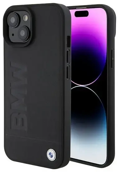 BMW BMHMP15SSLLBK iPhone 15 6.1" czarny|black Magsafe hardcase Signature Logo Imprint