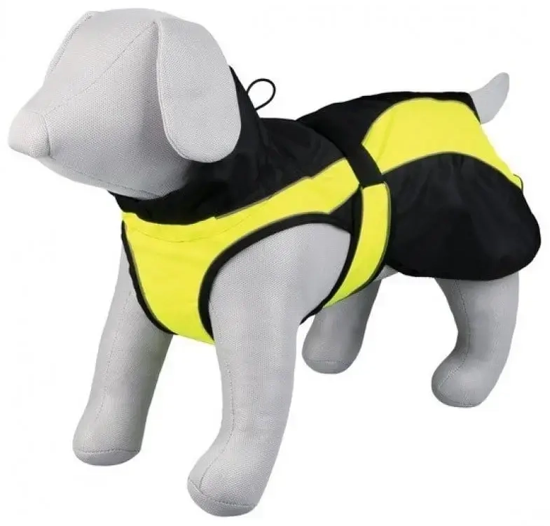 Clothing for dogs : Trixie Safety coat, S: 35 cm, black|yellow