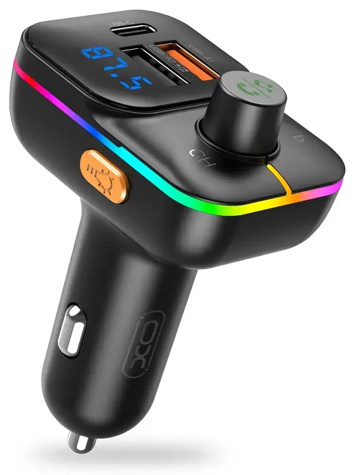 XO transmiter FM BCC09 Bluetooth MP3 car charger 25W black