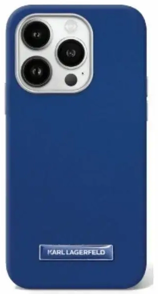 Karl Lagerfeld KLHMP16LPGMSRPB iPhone 16  Pro 6.3" niebieski|blue hardcase FW Metal Plate MagSafe