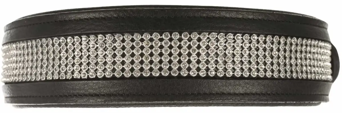 Kakla siksna - Trixie Active Comfort collar with rhine stones, M–L: 44–52 cm|35 mm