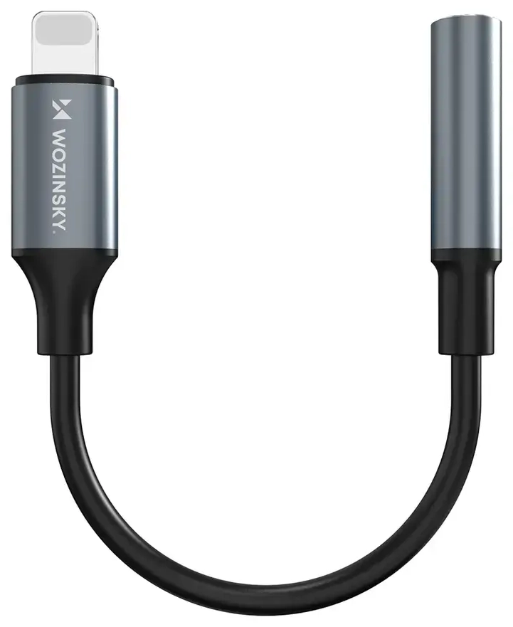 Wozinsky WALJ-01 Lightning adapter - 3.5mm mini jack - black