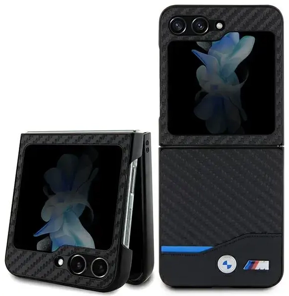 BMW BMHCZF522NBCK Sam Z Flip5 F731 czarny|black Leather Carbon