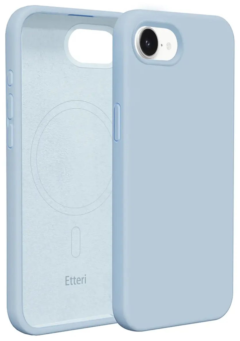 Etteri Silicone telefono dėklas su MagSafe palaikymu iPhone 17 mėlynas