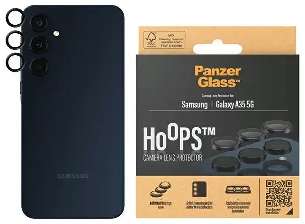 PanzerGlass Hoops Camera Sam A35 5G A356 czarny|black 1226 camera lens protector hoop optic rings