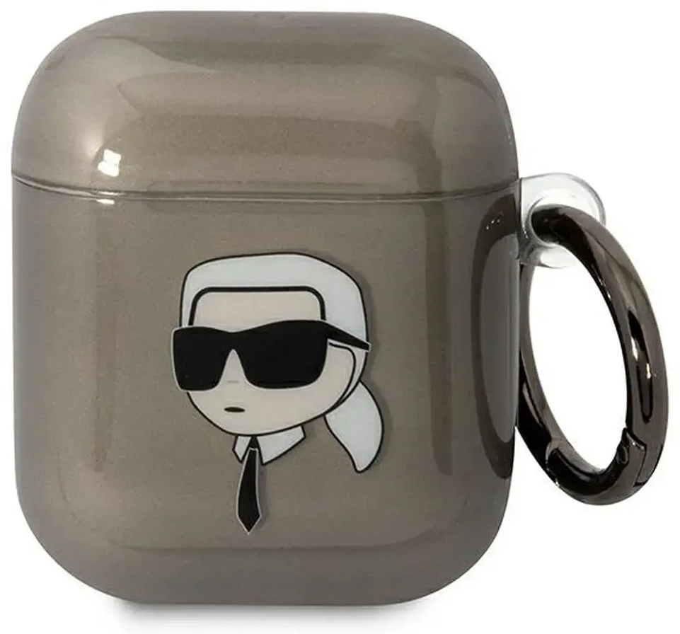 Karl Lagerfeld KLA2HNIKTCK AirPods 1|2 cover czarny|black Karl`s Head