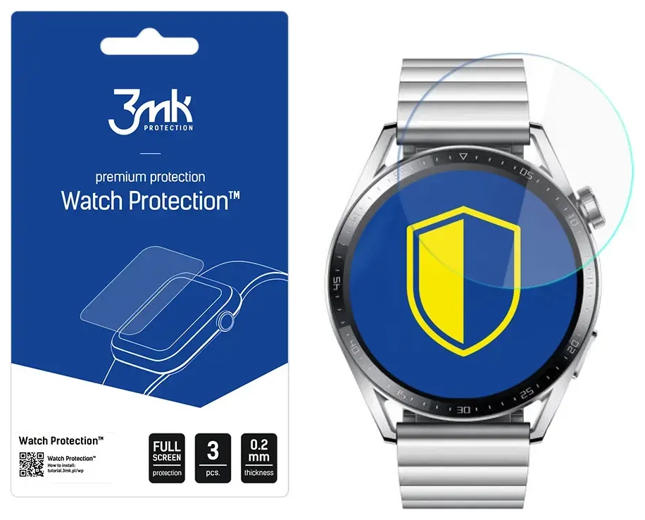 Huawei Watch GT 3 46mm - 3mk Watch Protection™ v. ARC+ screen protector