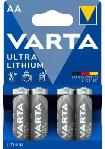 Varta MN 1500 Ultra Lithium AA (LR6) Blistera iepakojumā 4gb.