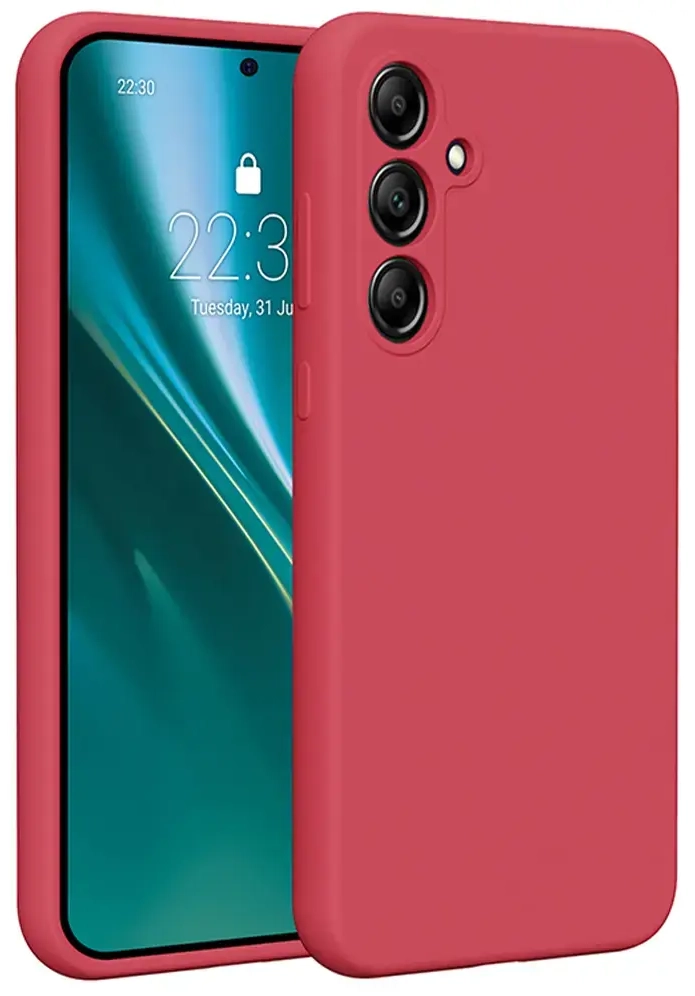 Etteri silikoninis dėklas Samsung Galaxy A35 5G avietinis