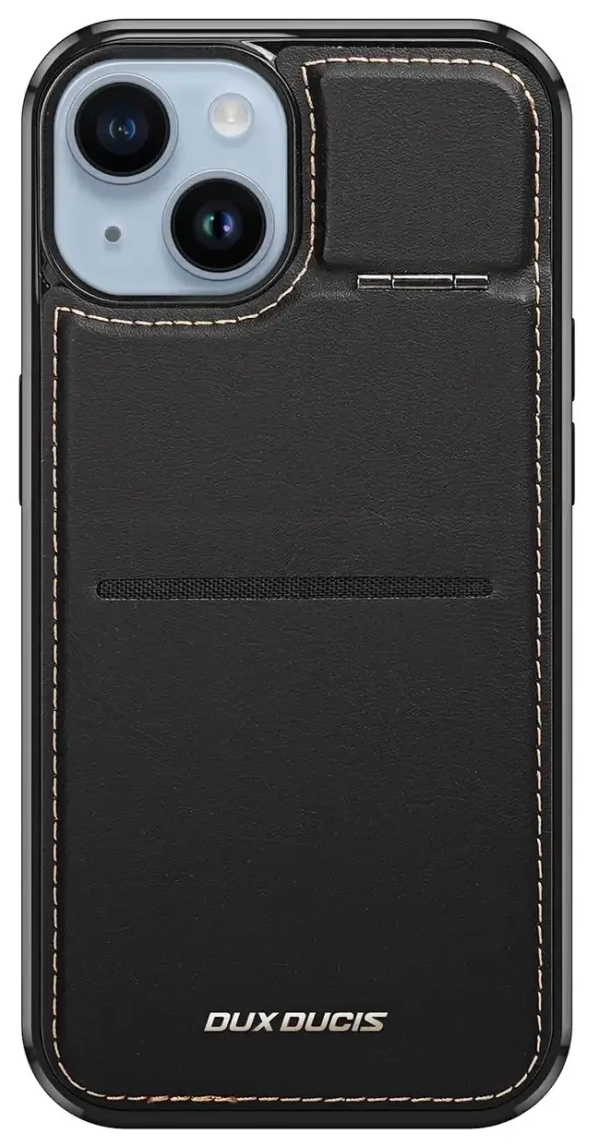 3in1 Wallet Case with Stand for iPhone 14 Plus MagSafe RFID Blocker Dux Ducis Rafi Mag - Black