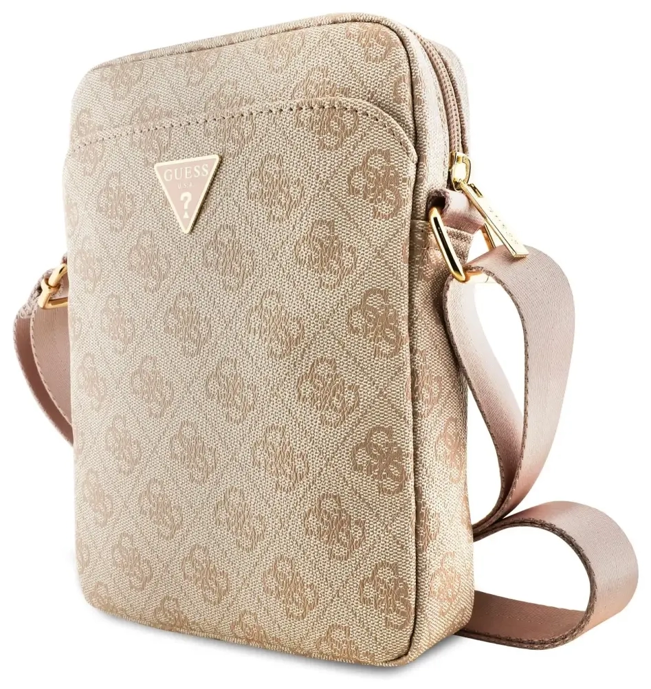 Guess PU 4G Triangle Logo Bag 8" Pink