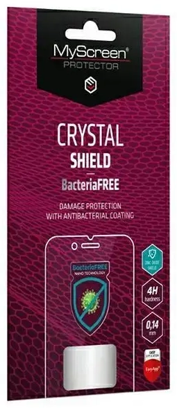 MS CRYSTAL BacteriaFREE Samsung Galaxy Tab Active Pro T545 kile must|black Full Glue