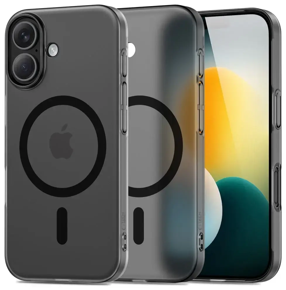 TECH-PROTECT MAGSLIM phone case with MagSafe support for iPhone 17 matte black