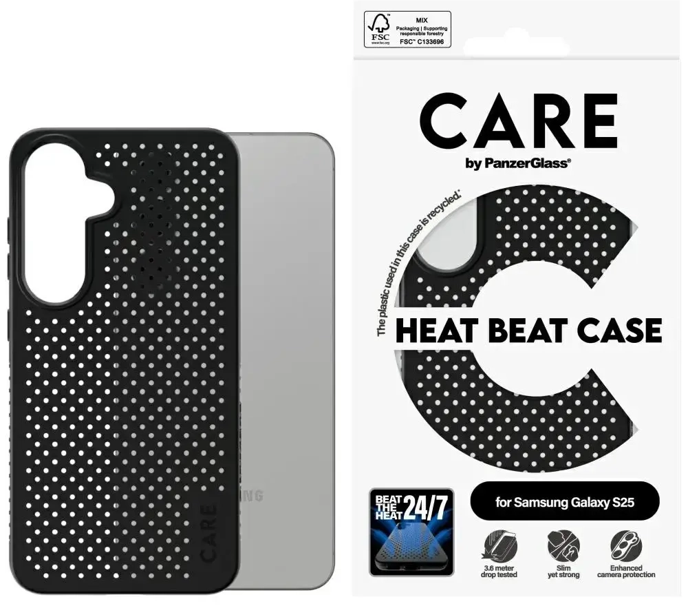 Etui CARE by PanzerGlass Feature do       Samsung Galaxy S25 heat beat