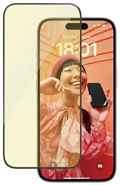 PanzerGlass Ultra-Wide Fit aizsargstikls telefonam iPhone 15 6.1" pret atstarojošo gaismu+pret zilo gaismu Easy Aligner iekļauts 2813
