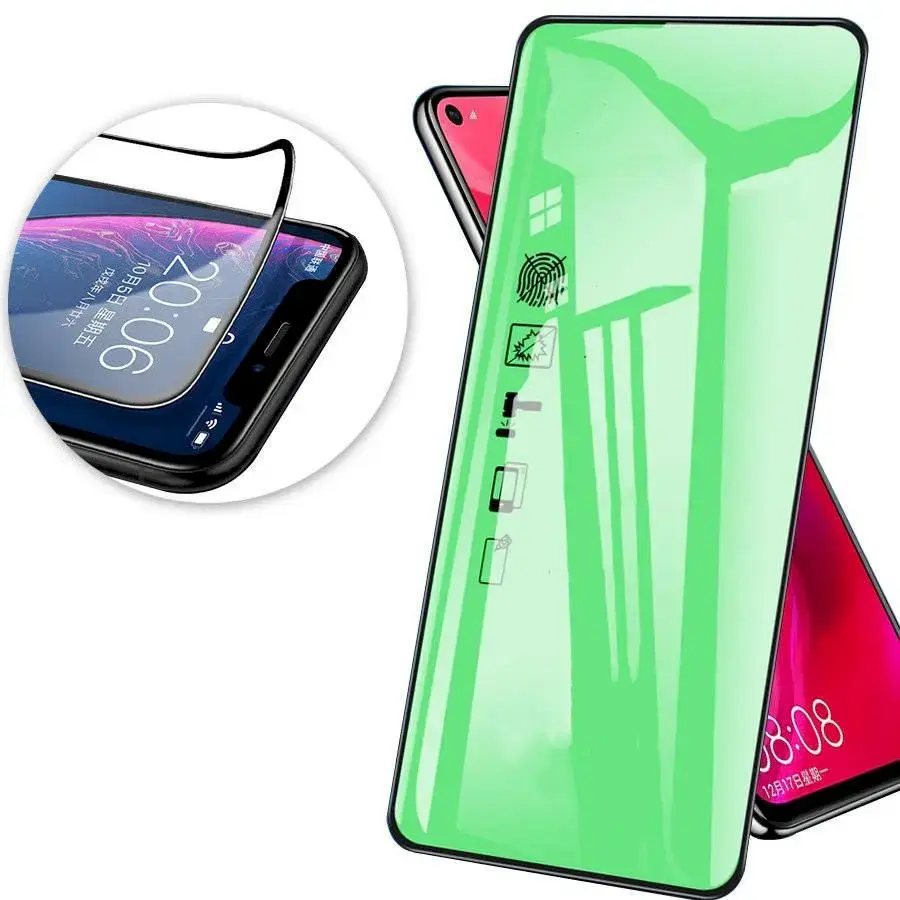 Fusion ceramic glass 9D aizsargstikls pilnam ekrānam Xiaomi Redmi 9 | 9A | 9C melns