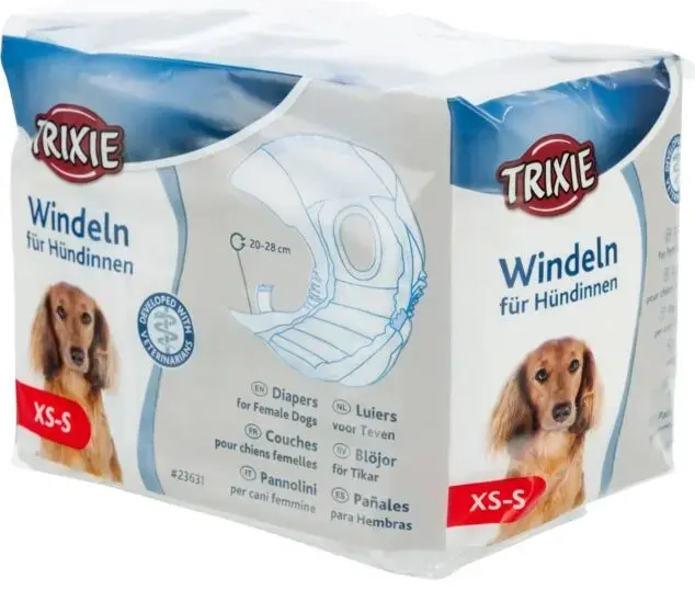 Подгузники для собак - Trixie Подгузники для собак, XS-S, 20-28 см, 12 шт.