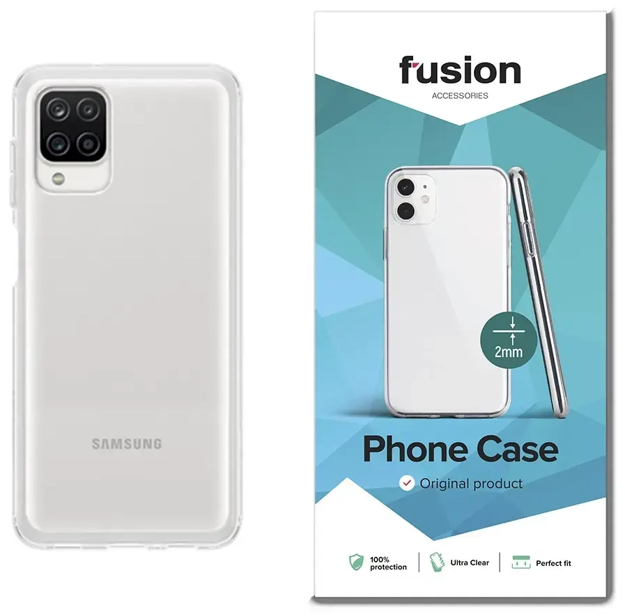 Fusion ultra clear series 2 mm silikona aizsargapvalks Samsung A125 Galaxy A12 caurspīdīgs (EU Blister)