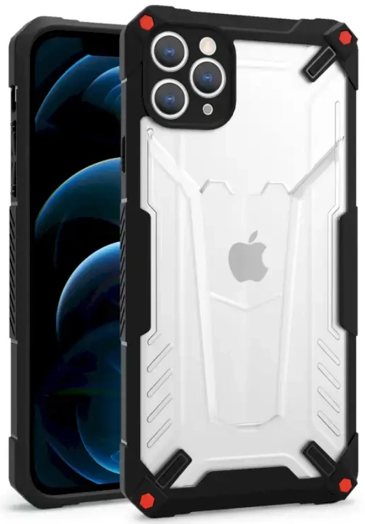 Fusion hybrid protect case silikona aizsargapvalks Apple iPhone 13 Mini melns