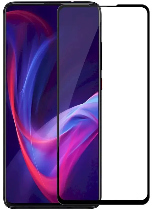 Fusion 5D aizsargstikls pilnam ekrānam ar rāmi telefonam Xiaomi Redmi 9T | Xiaomi Redmi Note 9 4G | Xiaomi Poco M3 melns