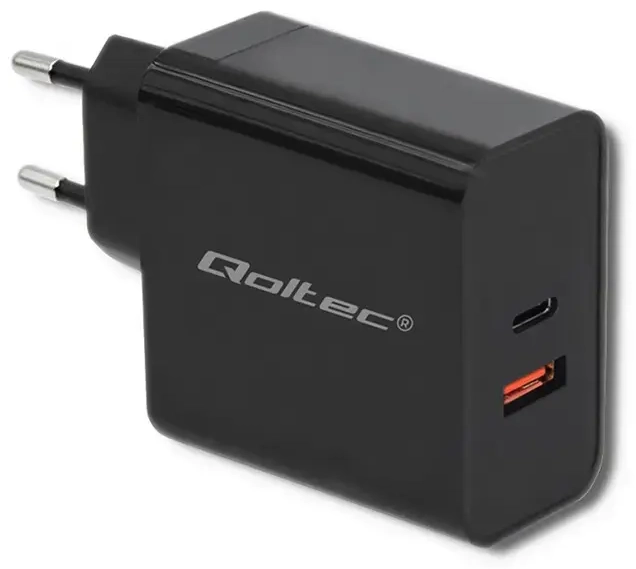 Qoltec Charger kelioninis įkroviklis | 60W | USB-C