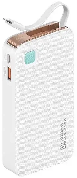 USAMS XY Series external battery (powerbank) | 10000 mAh | 20W | Lightning | white