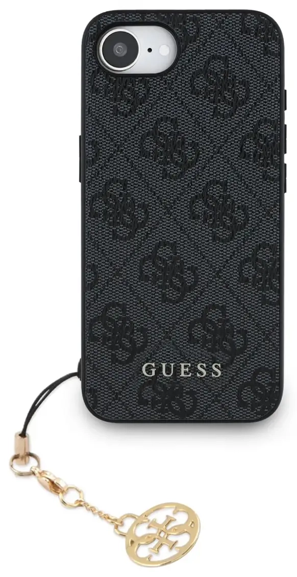 Guess telefona maciņš priekš iPhone 16 pelēks