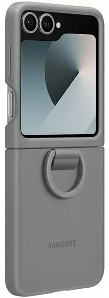 Etui Samsung EF-PF741TJEGWW Z Flip6 F741 szary|gray Silicone Case with Ring
