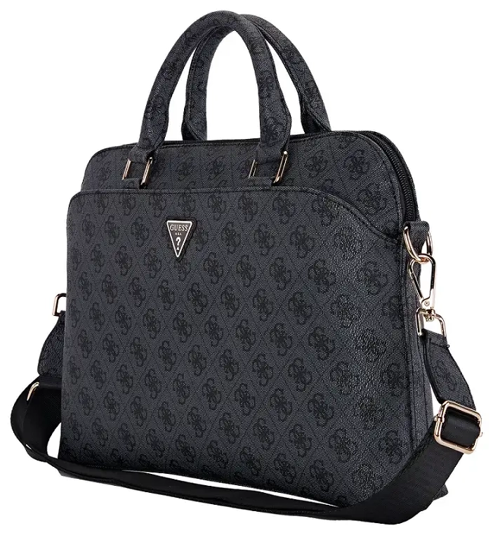 Guess PU 4G Triangle Logo Computer Bag 15|16" Black