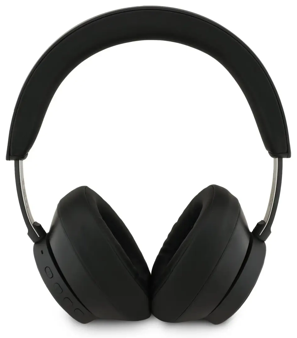 Guess PU Saffiano Triangle Logo ENC Wireless Headphone Black