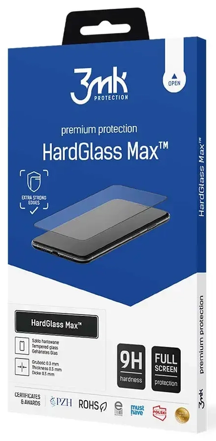 3mk HardGlass Max karastatud kaitseklaas telefonile Samsung Galaxy S21 FE 5G (G990) paigaldusraamiga