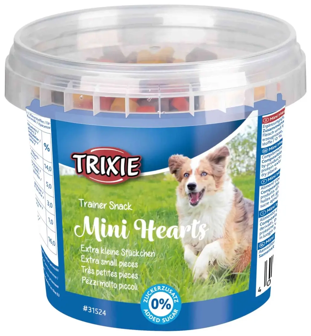 Treats for dogs : Trixie Trainer Snack Mini Hearts 200g