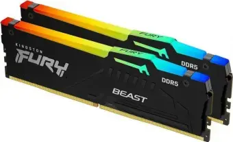 Kingston RAM FURY Beast RGB - 32 GB (2 x 16 GB rinkinys) - DDR5 6400 DIMM CL32