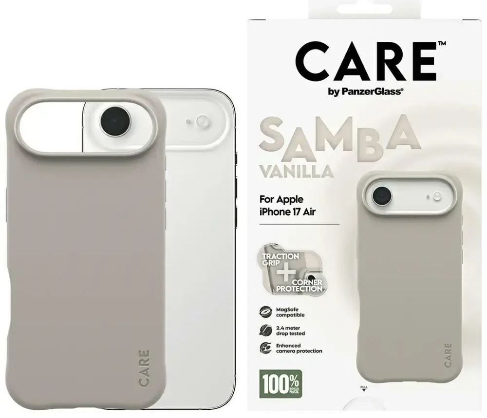Case CARE by PanzerGlass Fashionable Samba MagSafe for iPhone Air vanilla