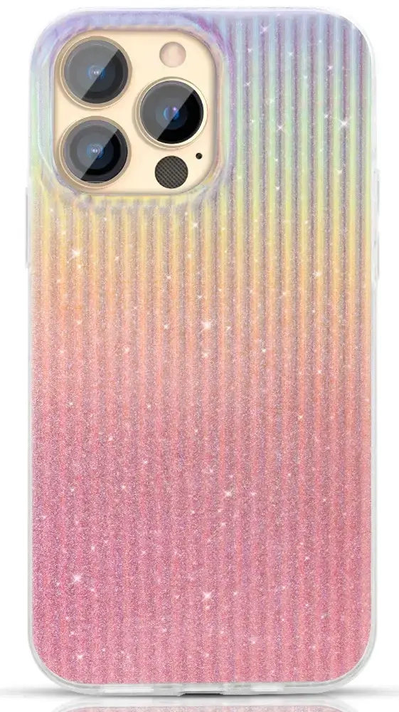Kingxbar Travel Series luxurious elegant case for iPhone 13 Pro orange (Sunset)