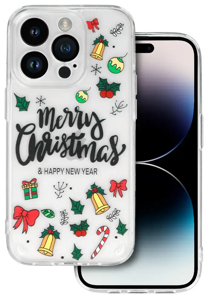 TEL PROTECT Christmas Case for Samsung S23 FE Design 3 Clear