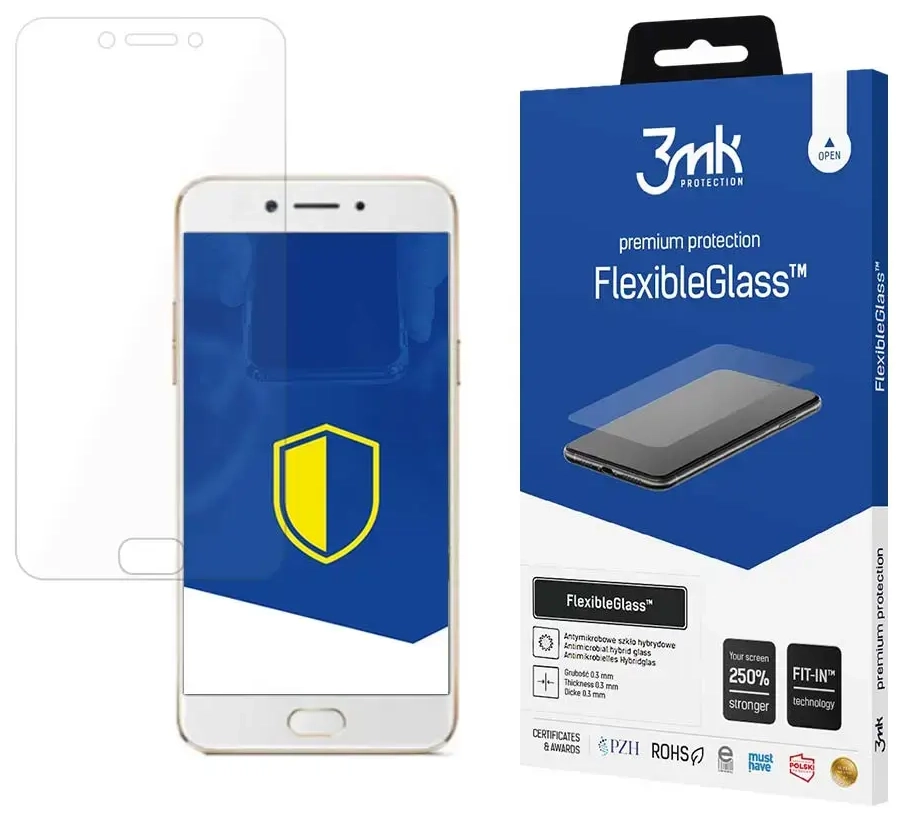 Oppo A77 - 3mk FlexibleGlass™ ekrāna aizsargvāciņš