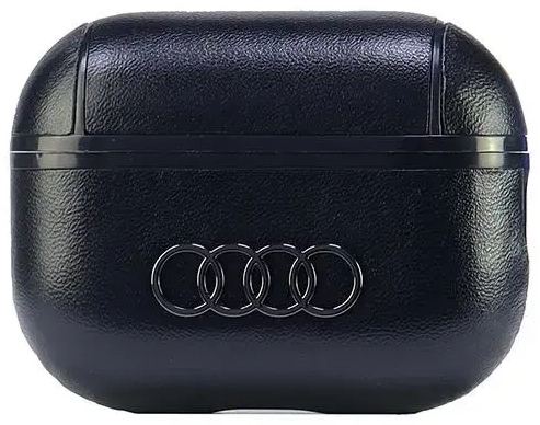 Audi Leather Big Logo AirPods Pro 2 cover czarny|black AU-APP2-GT|D3-BK
