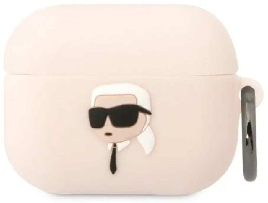 Karl Lagerfeld case for Airpods Pro KLAPRUNIKP white 3D Silicone NFT Karl