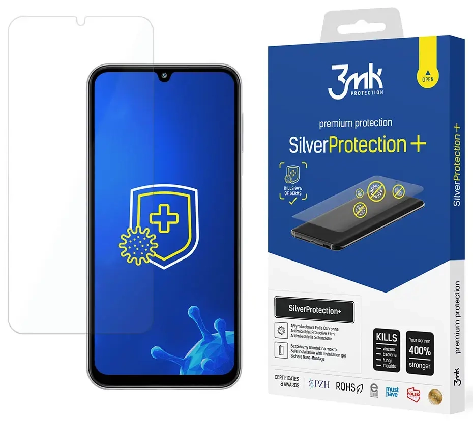 3mk SilverProtection+ aizsargplēve telefona ekrānam Samsung Galaxy M34 (M346)