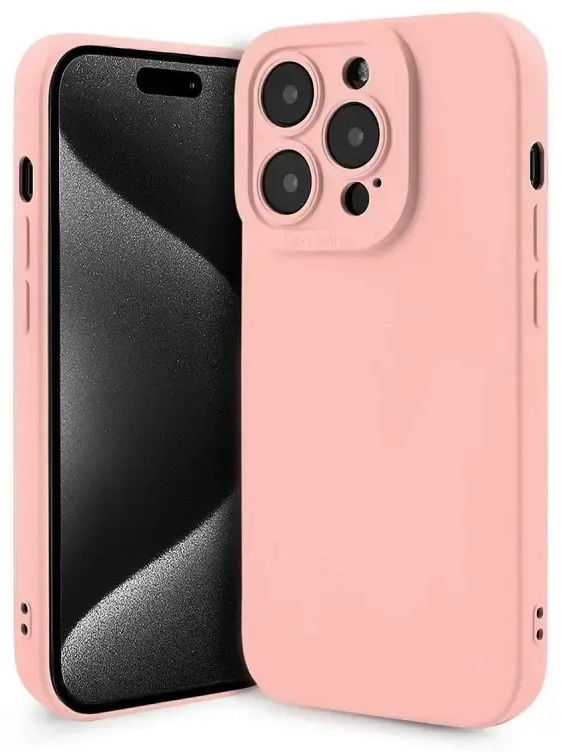 Fusion Softy protect silicone case for Apple iPhone 15 Plus pink