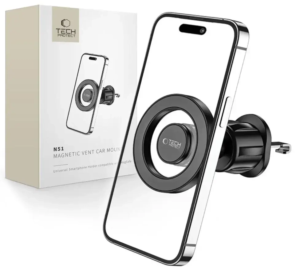 Tech-Protect N51 car phone holder with MagSafe for air vent - black