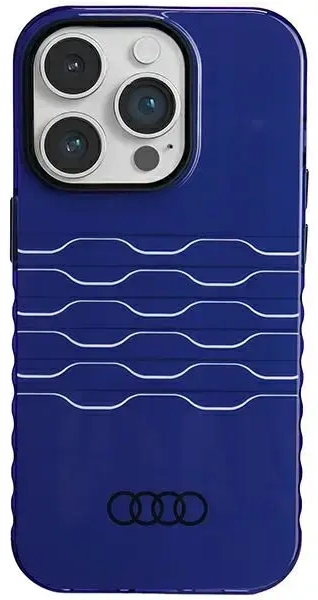 Audi IML MagSafe Case iPhone 14 Pro 6.1" niebieski|navy blue hardcase AU-IMLMIP14P-A6|D3-BE
