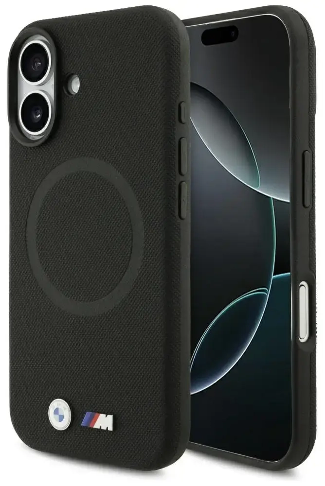 BMW M FW Metal Logo MagSafe Case for iPhone 17 Black