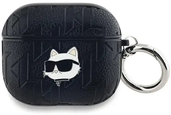 Karl Lagerfeld KLA3PGCHPK AirPods 3 cover czarny|black Monogram Choupette Head