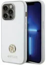 Guess GUHCP15LPS4DGPS iPhone 15 Pro 6.1" srebrny|silver hardcase Strass Metal Logo