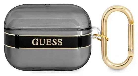 Guess TPU Printed Stripe Case for Airpods Pro Black