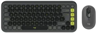 Klaviatūra + Pelė Logitech POP ICON COMBO Graphite Green US