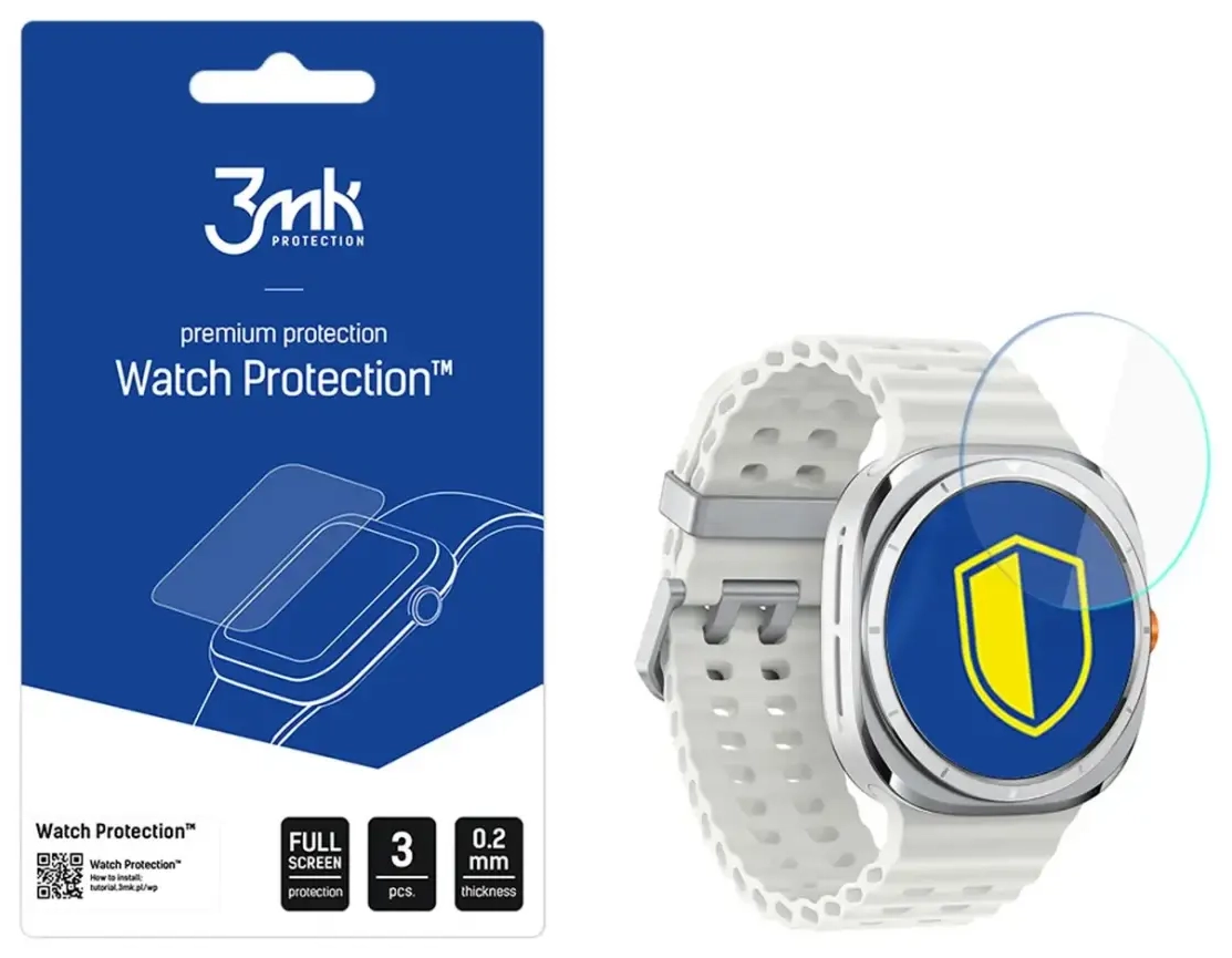 Tempered Glass 3mk Watch Protection FlexibleGlass for Samsung Galaxy Watch 7 Ultra